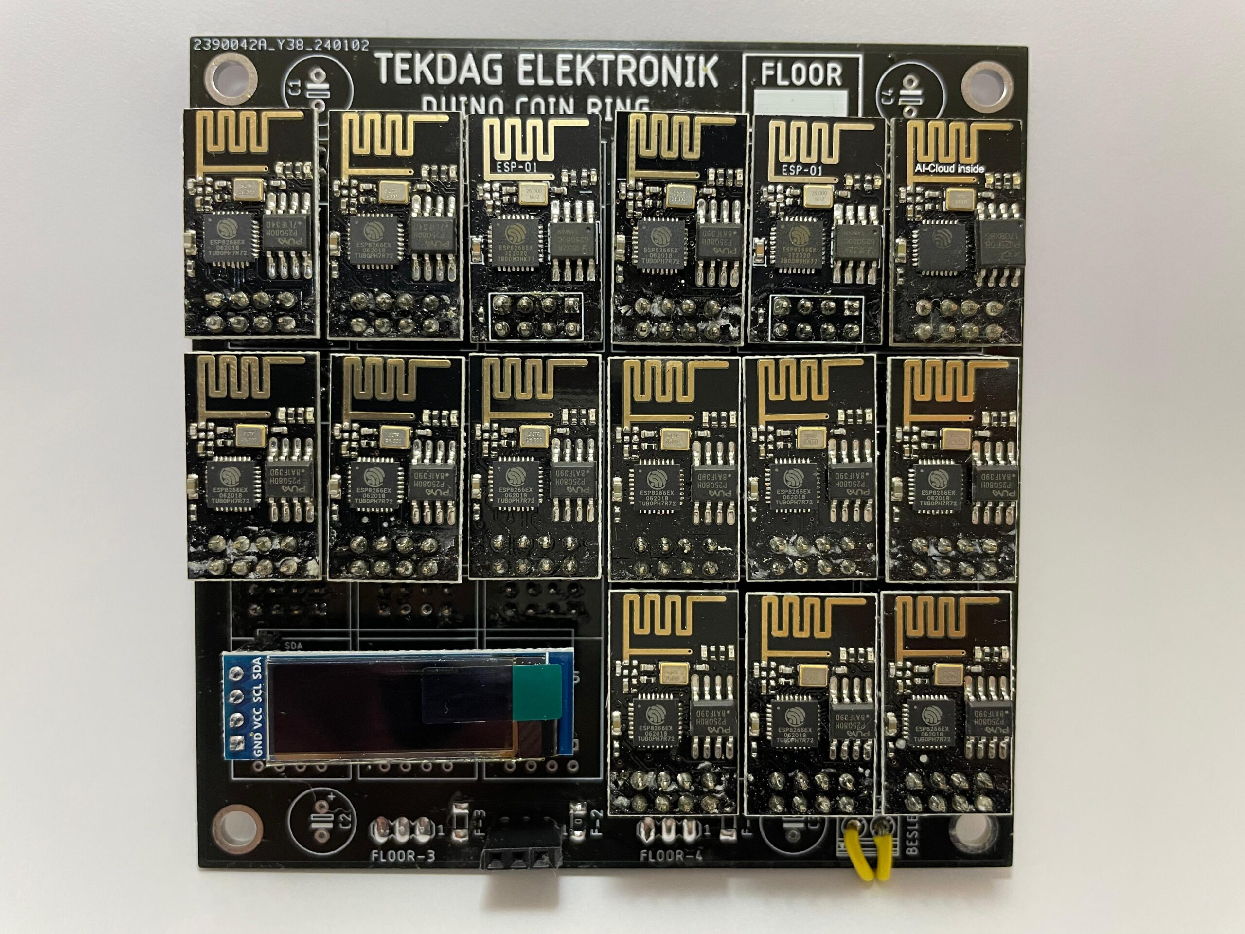 Duino Coin ESP-01 Mining Ring Kartı